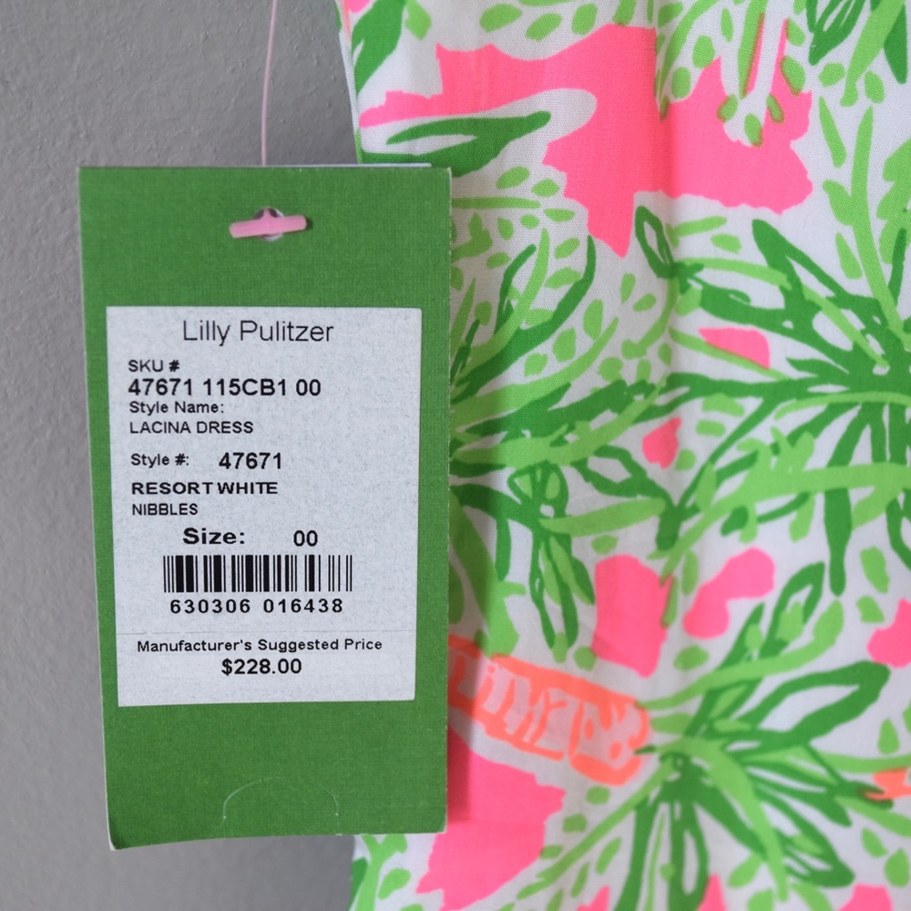 NWT Lilly Pulitzer Florescent Shift Dress - 00 - Picture 6 of 6